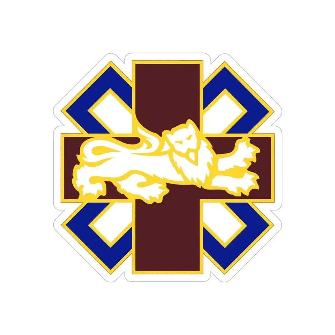 364 Field Hospital (U.S. Army) REVERSE PRINT Transparent Die-Cut STICKER - The Sticker Space