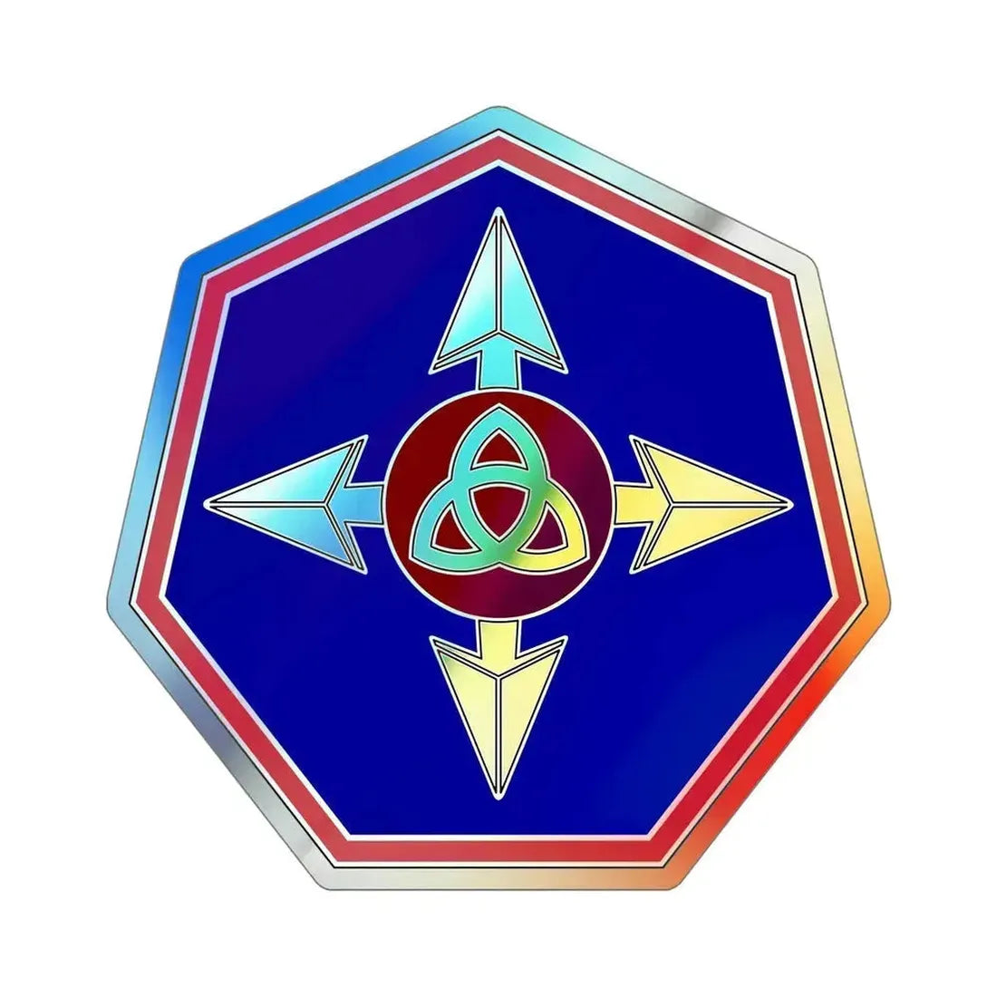 364 Sustainment Command (U.S. Army) Holographic STICKER Die-Cut Vinyl Decal 6 Inch Holographic - The Sticker Space