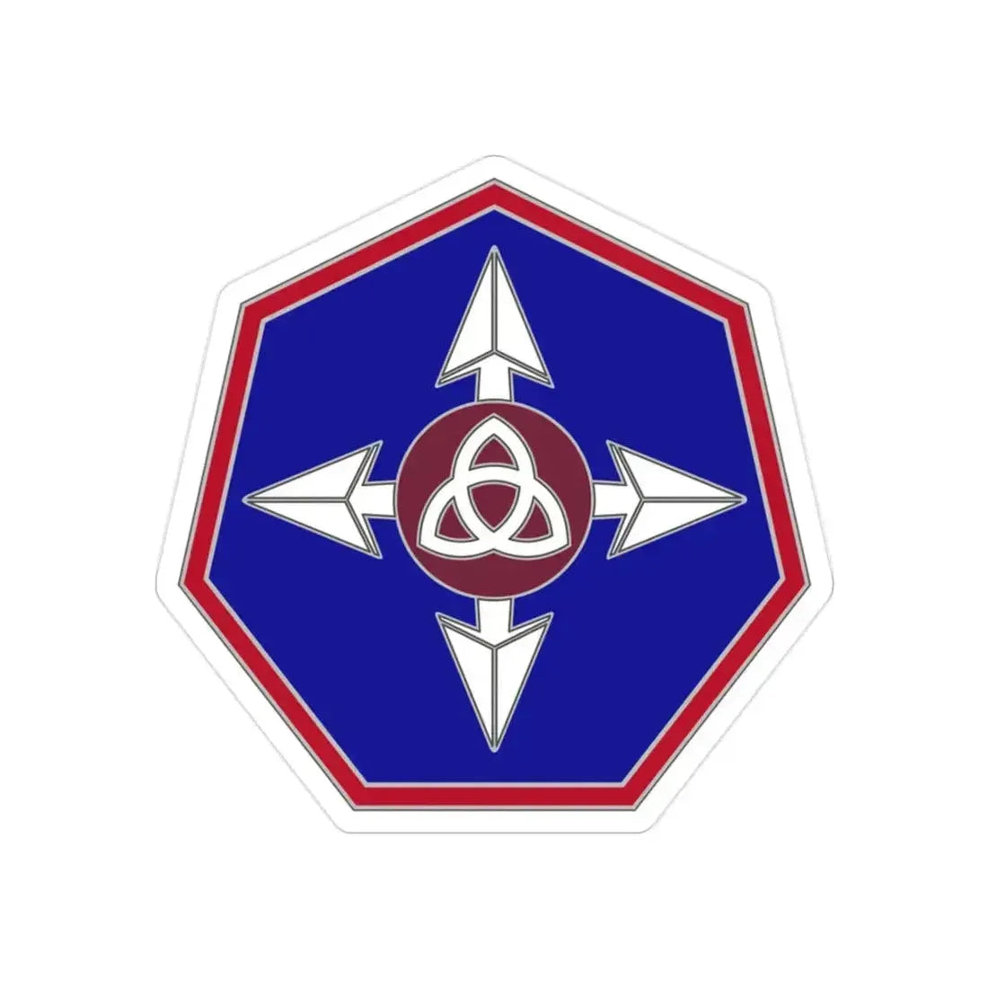 364 Sustainment Command (U.S. Army) REVERSE PRINT Transparent Die-Cut STICKER 2 Inch Die-Cut Transparent - The Sticker Space