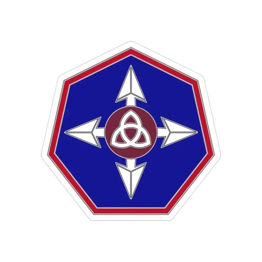 364 Sustainment Command (U.S. Army) REVERSE PRINT Transparent Die-Cut STICKER 3 Inch Die-Cut Transparent - The Sticker Space