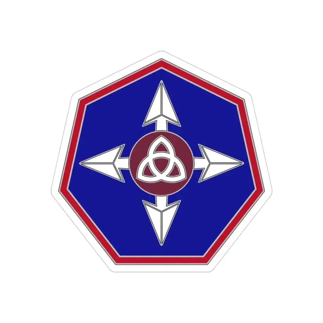 364 Sustainment Command (U.S. Army) REVERSE PRINT Transparent Die-Cut STICKER 4 Inch Die-Cut Transparent - The Sticker Space