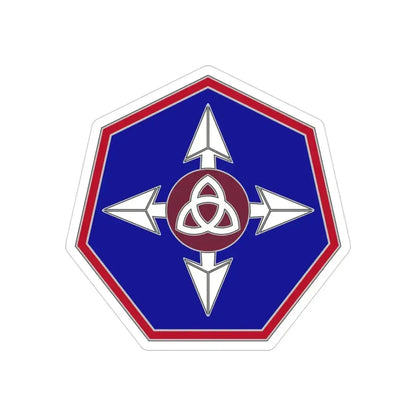 364 Sustainment Command (U.S. Army) REVERSE PRINT Transparent Die-Cut STICKER 4 Inch Die-Cut Transparent - The Sticker Space