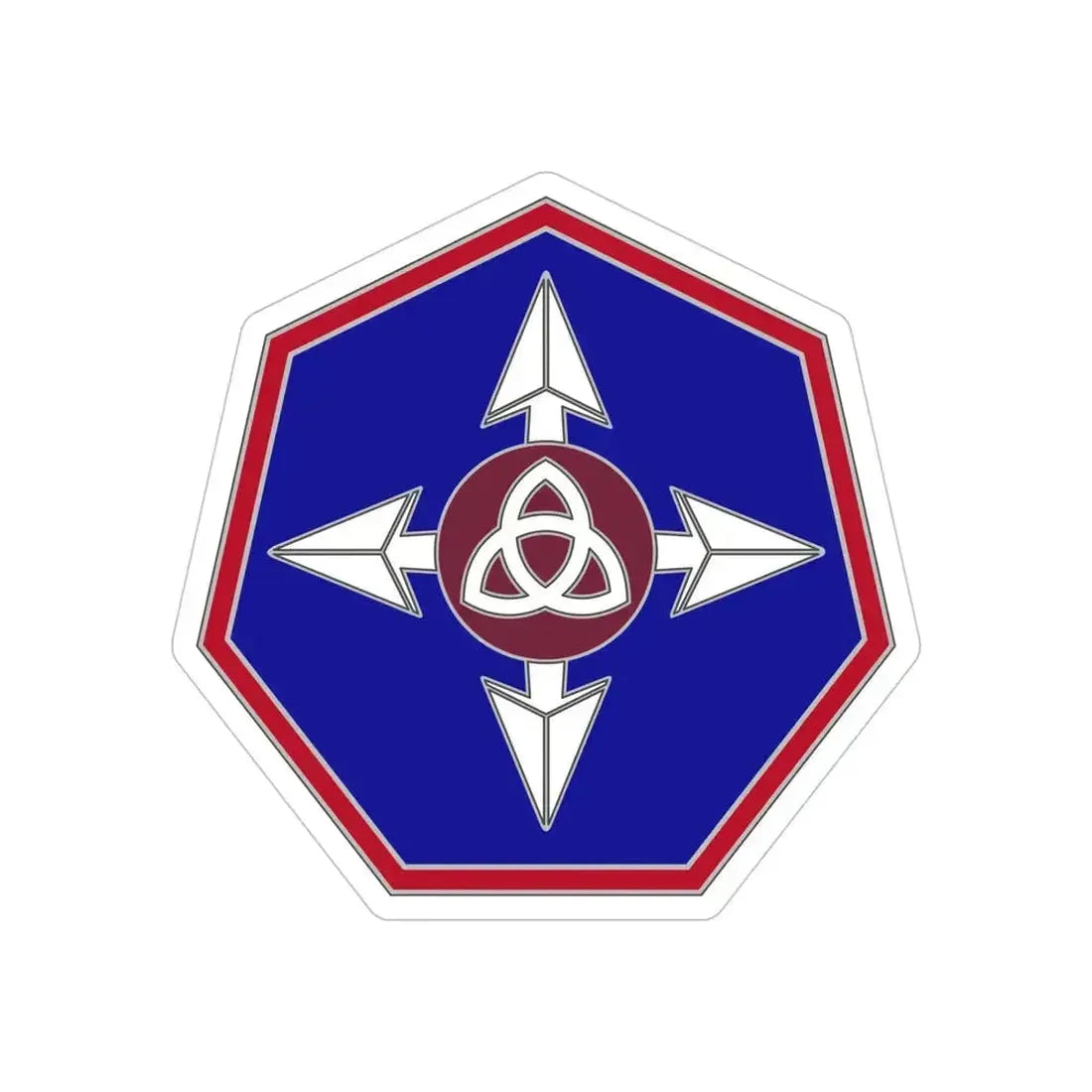 364 Sustainment Command (U.S. Army) REVERSE PRINT Transparent Die-Cut STICKER 5 Inch Die-Cut Transparent - The Sticker Space