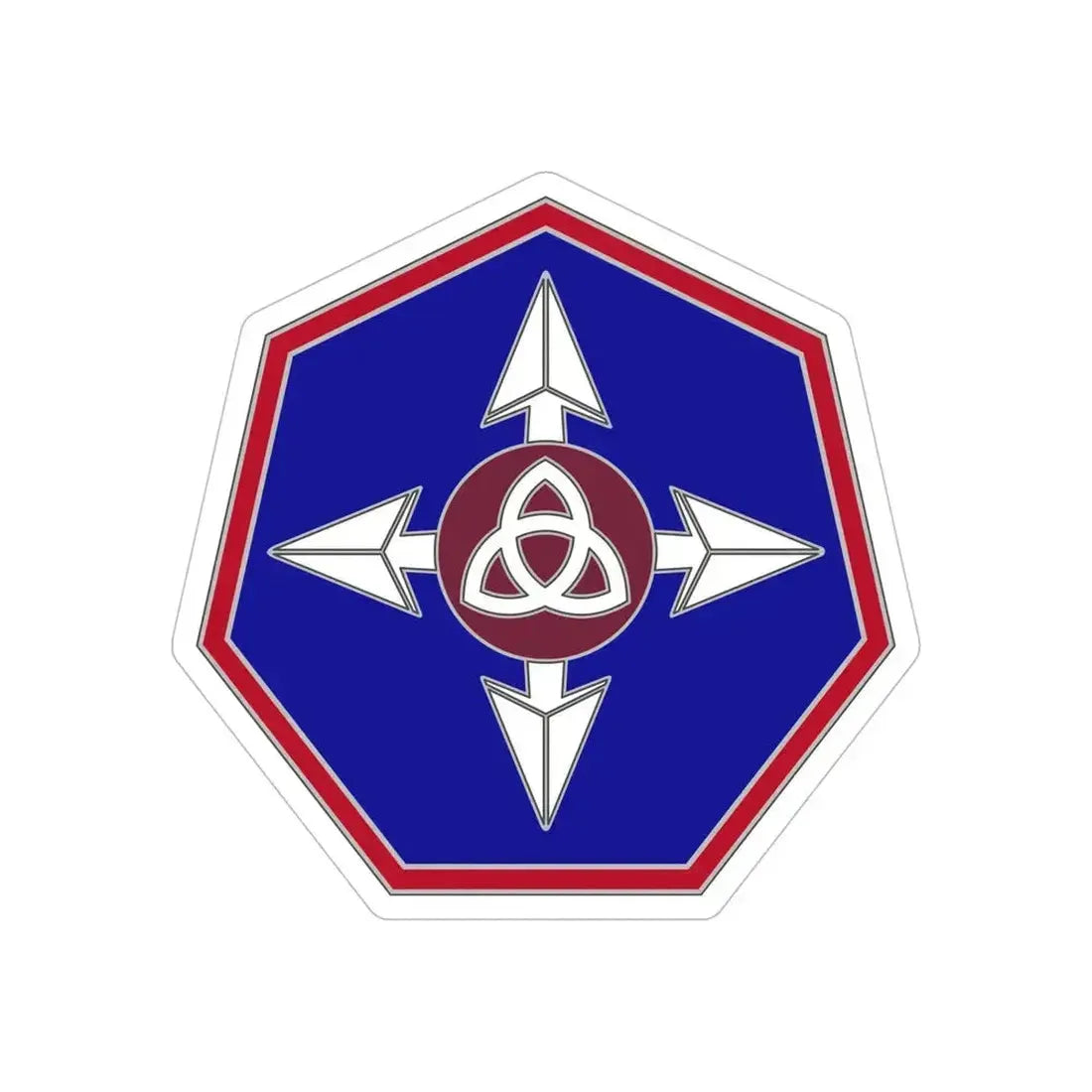 364 Sustainment Command (U.S. Army) REVERSE PRINT Transparent Die-Cut STICKER 6 Inch Die-Cut Transparent - The Sticker Space