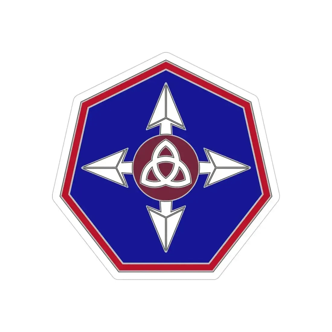 364 Sustainment Command (U.S. Army) REVERSE PRINT Transparent Die-Cut STICKER - The Sticker Space