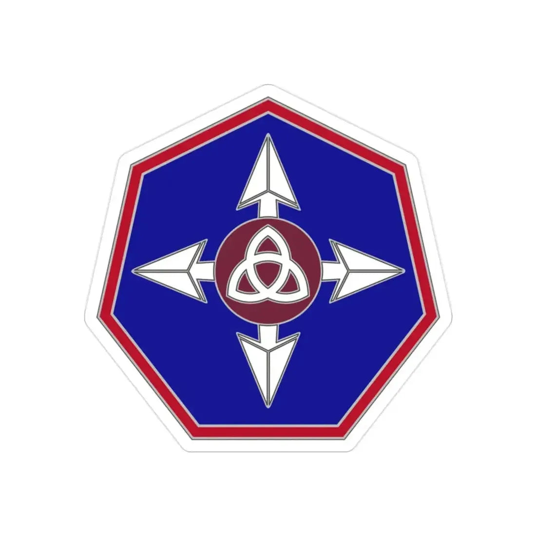 364 Sustainment Command (U.S. Army) REVERSE PRINT Transparent Die-Cut STICKER - The Sticker Space