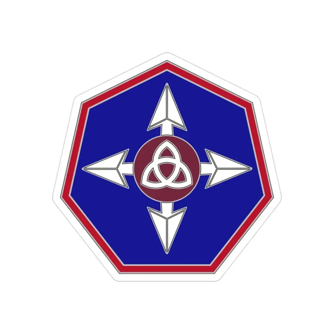 364 Sustainment Command (U.S. Army) REVERSE PRINT Transparent Die-Cut STICKER - The Sticker Space