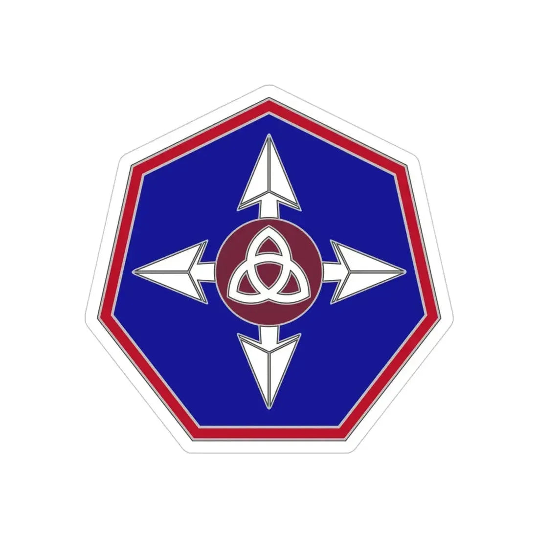 364 Sustainment Command (U.S. Army) REVERSE PRINT Transparent Die-Cut STICKER - The Sticker Space