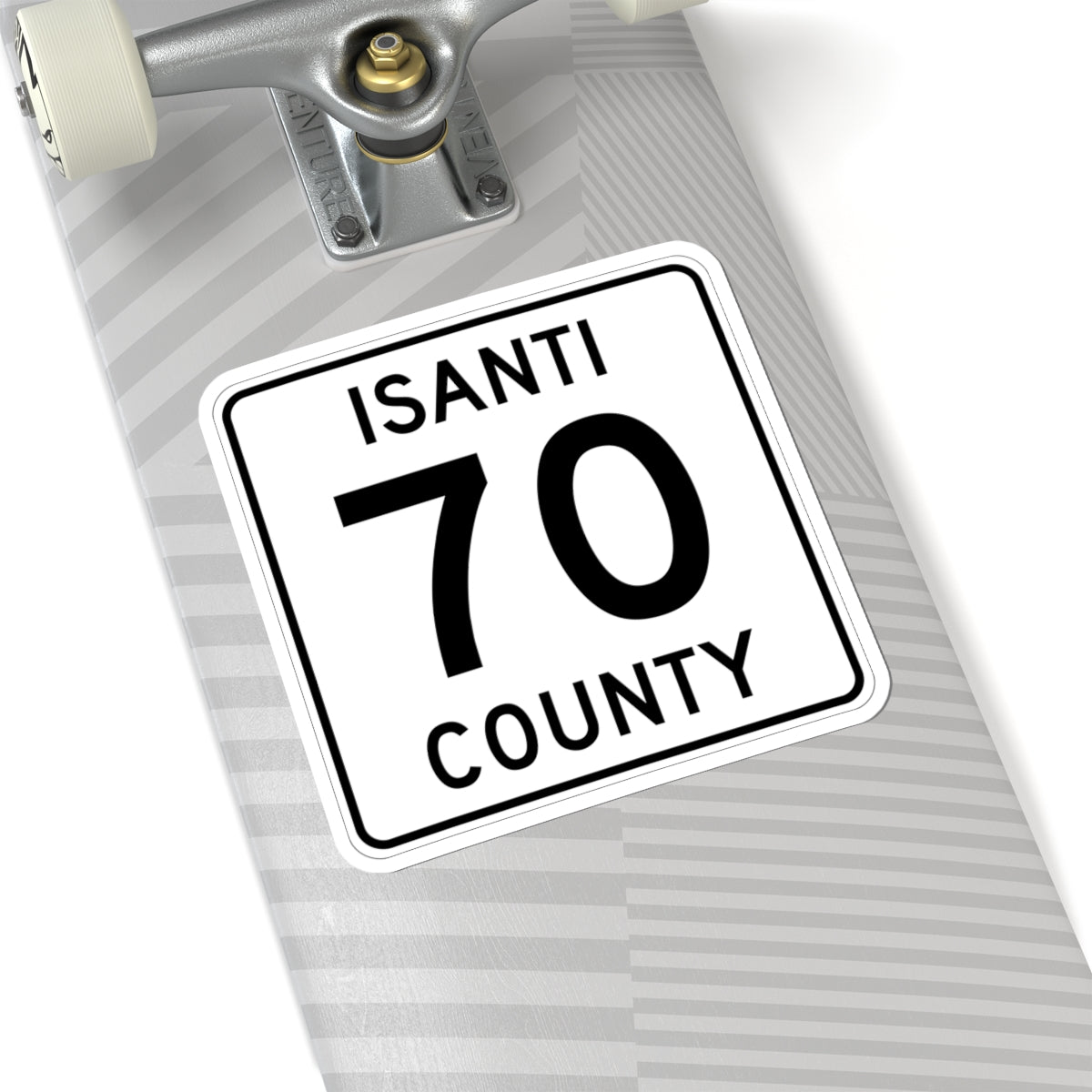 Isanti County 70 MN (Minnesota) (Road Sign) STICKER Vinyl Kiss-Cut Decal