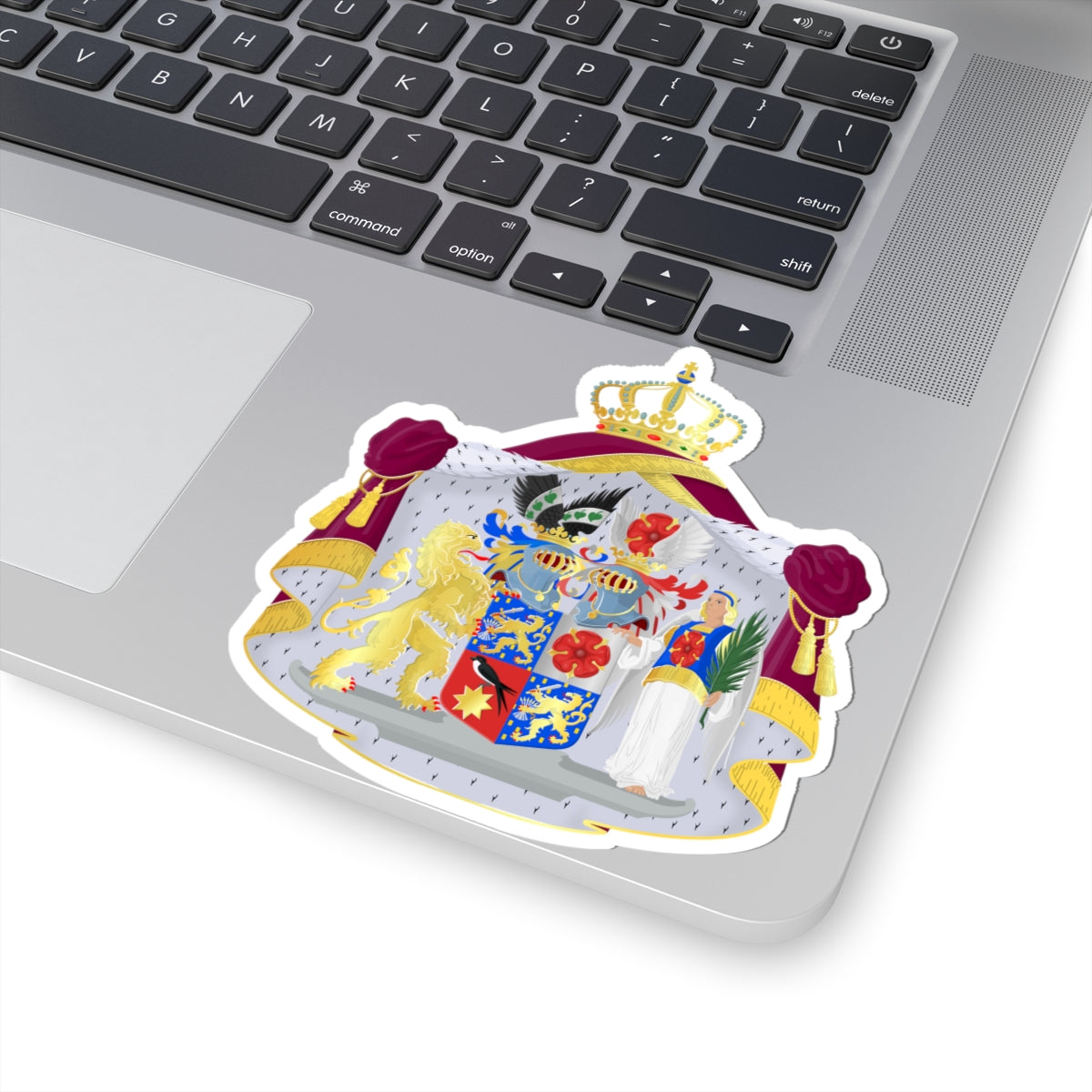 Bernhard der Nederlanden prins van Lippe-Biesterfeld wapen (Netherlands) (Coat of Arms) STICKER Vinyl Kiss-Cut Decal