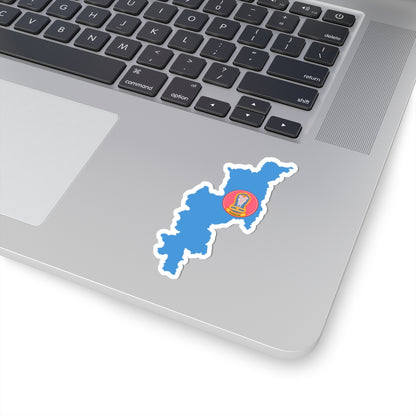 Flag map of Chiang Mai (Thailand) STICKER Vinyl Kiss-Cut Decal