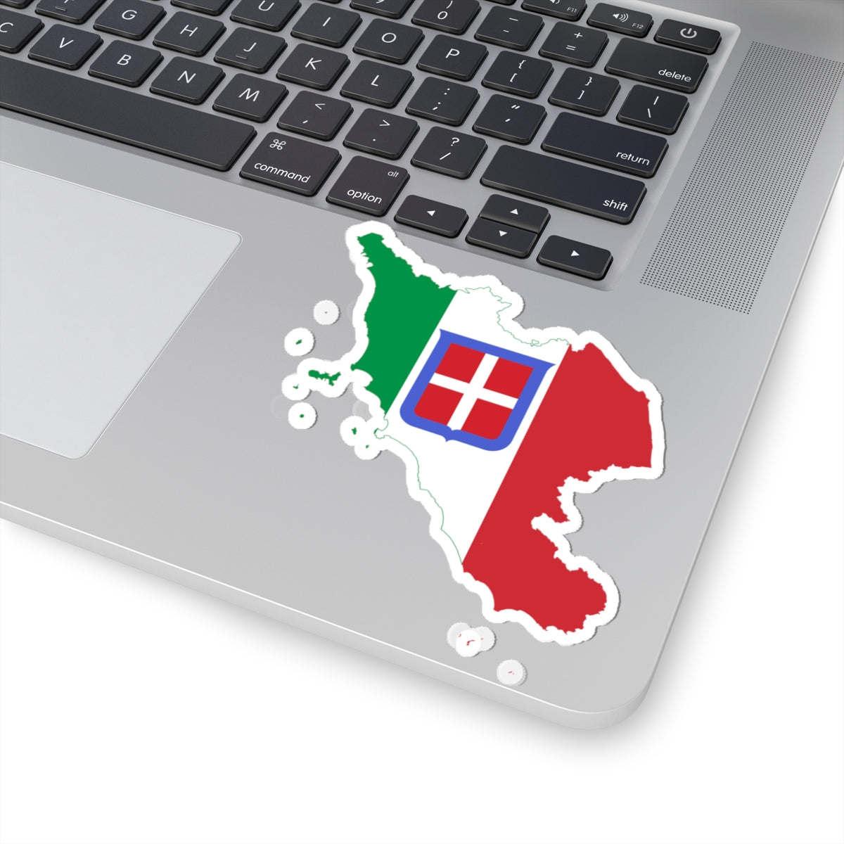 Flag map of Central Italy (Italy) STICKER Vinyl Kiss-Cut Decal