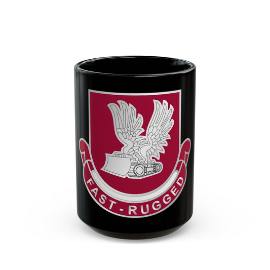 365 Engineer Battalion (U.S. Army) Black Coffee Mug-15oz-The Sticker Space