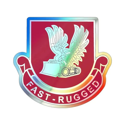 365 Engineer Battalion (U.S. Army) Holographic STICKER Die-Cut Vinyl Decal 4 Inch Holographic - The Sticker Space