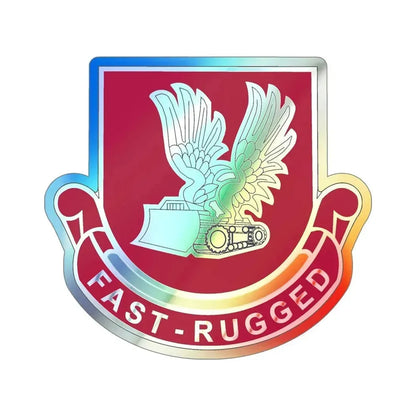 365 Engineer Battalion (U.S. Army) Holographic STICKER Die-Cut Vinyl Decal 5 Inch Holographic - The Sticker Space