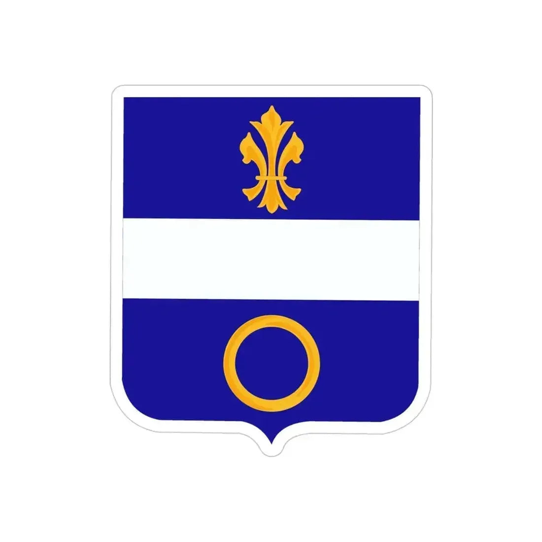 365 Infantry Regiment 2 (U.S. Army) REVERSE PRINT Transparent Die-Cut STICKER 4 Inch Die-Cut Transparent - The Sticker Space