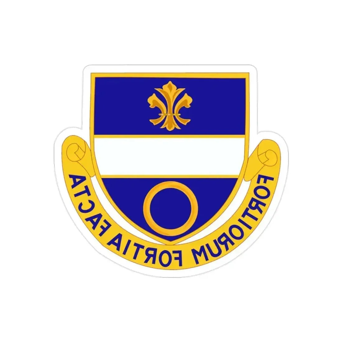 365 Infantry Regiment (U.S. Army) REVERSE PRINT Transparent Die-Cut STICKER 2 Inch Die-Cut Transparent - The Sticker Space