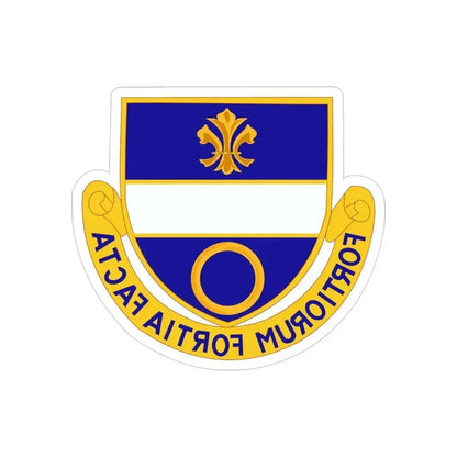 365 Infantry Regiment (U.S. Army) REVERSE PRINT Transparent Die-Cut STICKER 3 Inch Die-Cut Transparent - The Sticker Space