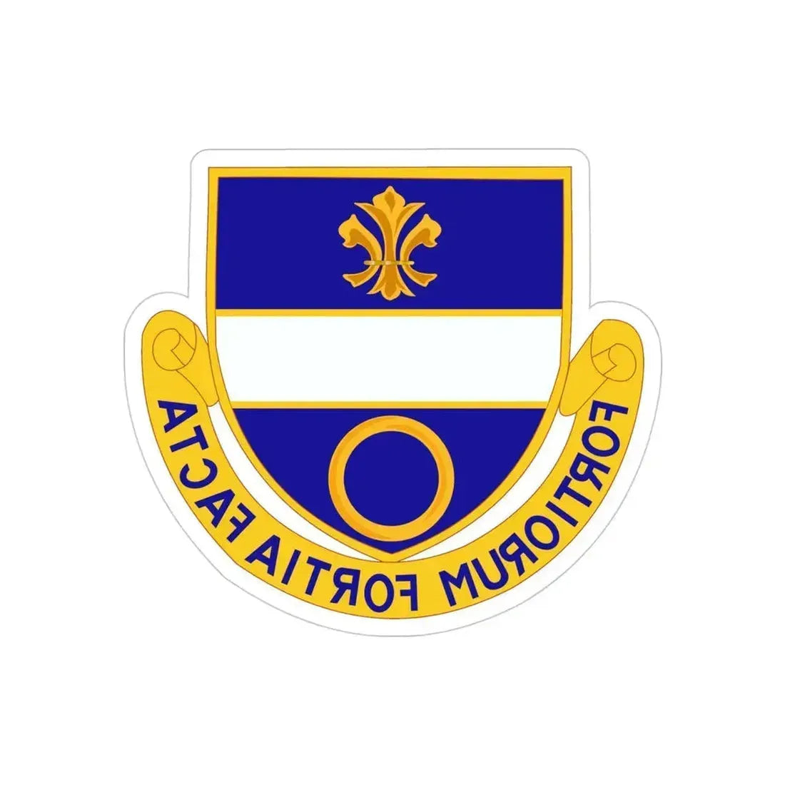 365 Infantry Regiment (U.S. Army) REVERSE PRINT Transparent Die-Cut STICKER 4 Inch Die-Cut Transparent - The Sticker Space