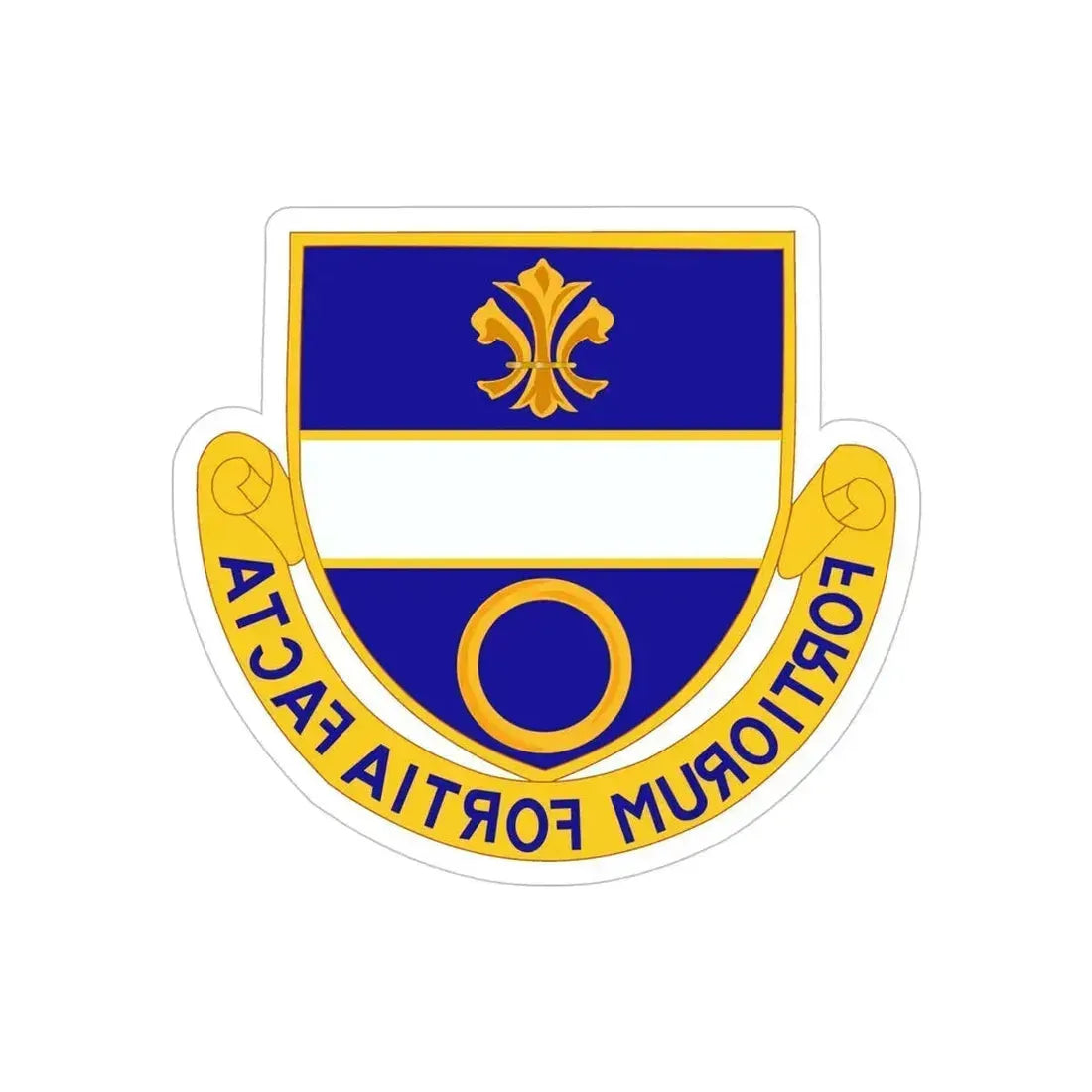 365 Infantry Regiment (U.S. Army) REVERSE PRINT Transparent Die-Cut STICKER 5 Inch Die-Cut Transparent - The Sticker Space