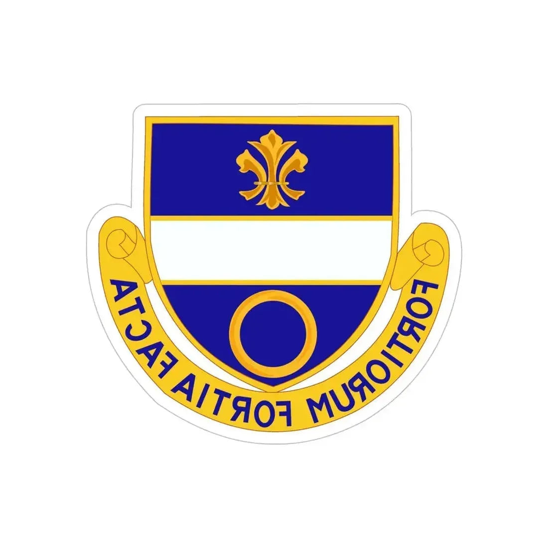 365 Infantry Regiment (U.S. Army) REVERSE PRINT Transparent Die-Cut STICKER - The Sticker Space