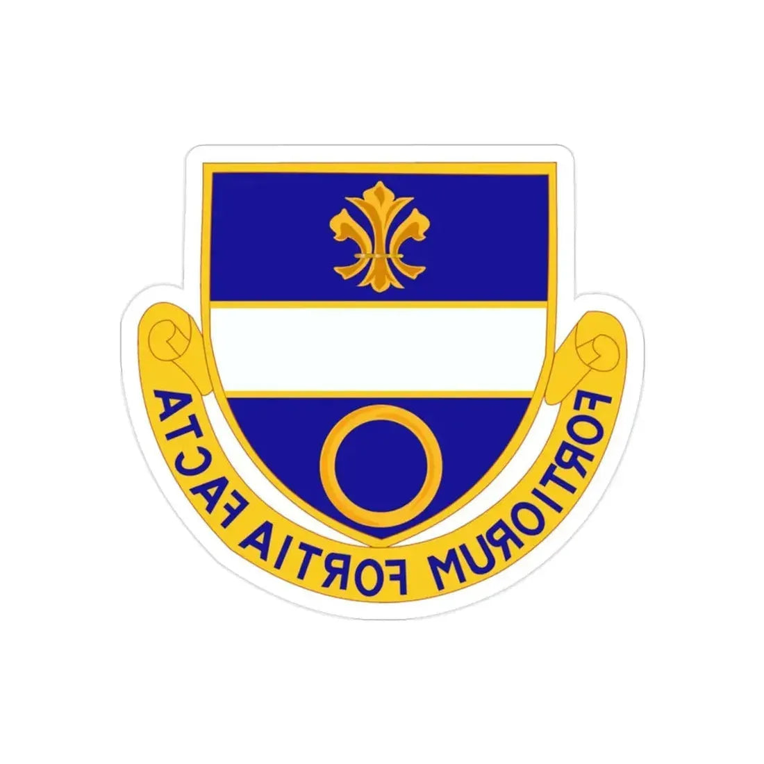 365 Infantry Regiment (U.S. Army) REVERSE PRINT Transparent Die-Cut STICKER - The Sticker Space