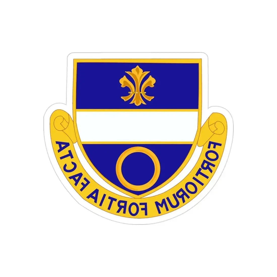 365 Infantry Regiment (U.S. Army) REVERSE PRINT Transparent Die-Cut STICKER - The Sticker Space