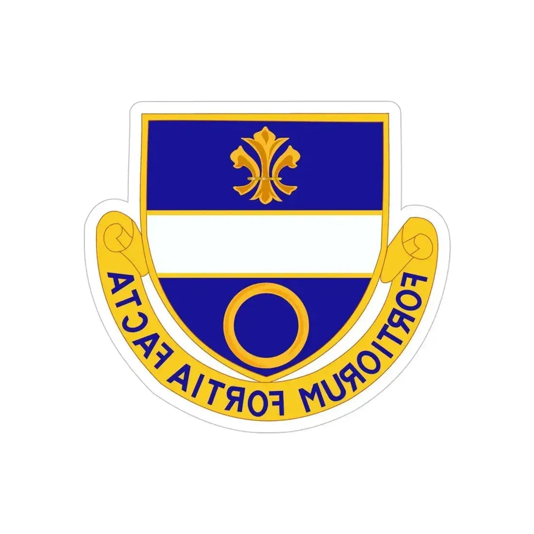 365 Infantry Regiment (U.S. Army) REVERSE PRINT Transparent Die-Cut STICKER - The Sticker Space