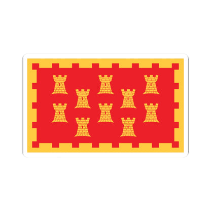 Unofficial County Flag of Greater Manchester (England) STICKER Vinyl Kiss-Cut Decal