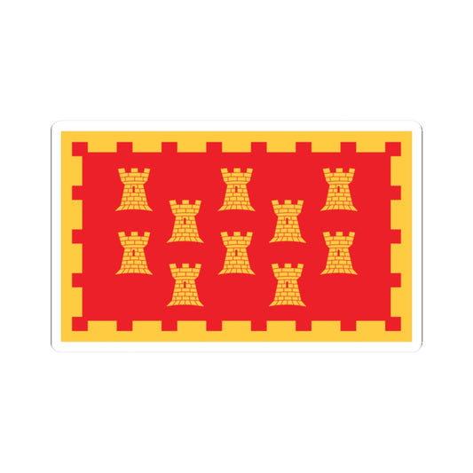 Unofficial County Flag of Greater Manchester (England) STICKER Vinyl Kiss-Cut Decal