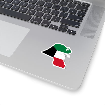Kuwait-Flagmap (Kuwait) STICKER Vinyl Kiss-Cut Decal