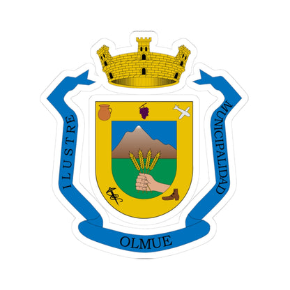 Escudo de Olmué (Chile) (Coat of Arms) STICKER Vinyl Kiss-Cut Decal