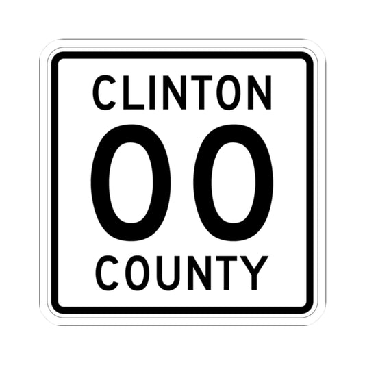 County Road square template (Minnesota) (Road Sign) STICKER Vinyl Kiss-Cut Decal