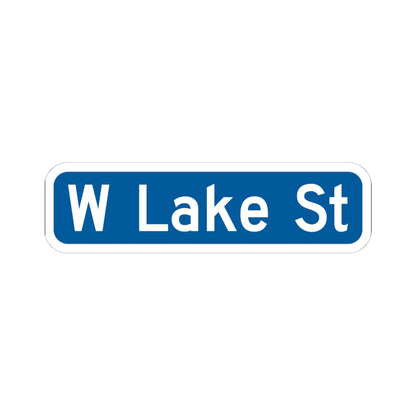 Minneapolis Arterial Street Sign (Minnesota) (Road Sign) STICKER Vinyl Kiss-Cut Decal