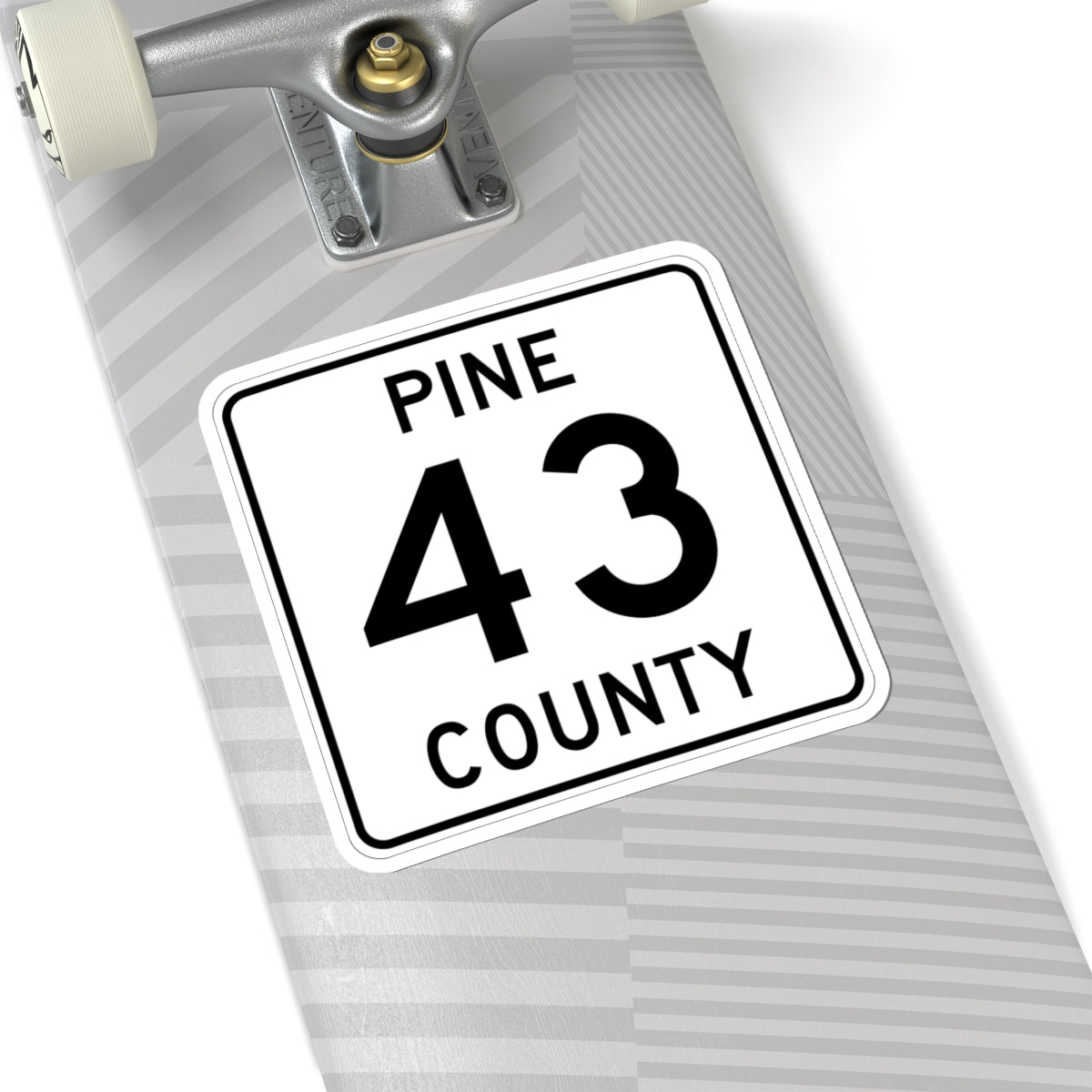 Pine County Route 43 MN (Minnesota) (Road Sign) STICKER Vinyl Kiss-Cut Decal