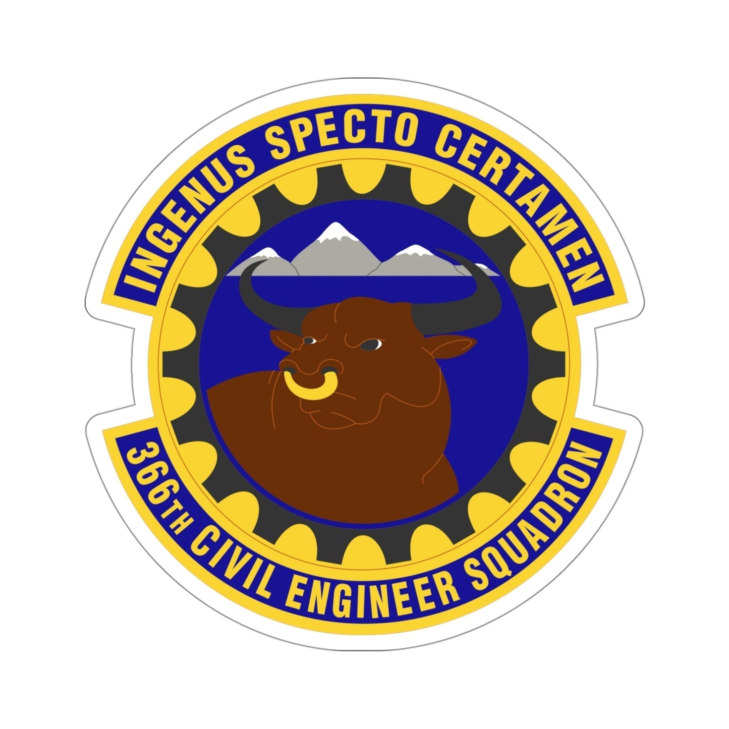 366 Civil Engineer Squadron ACC (U.S. Air Force) STICKER Vinyl Die-Cut Decal-4 Inch-The Sticker Space