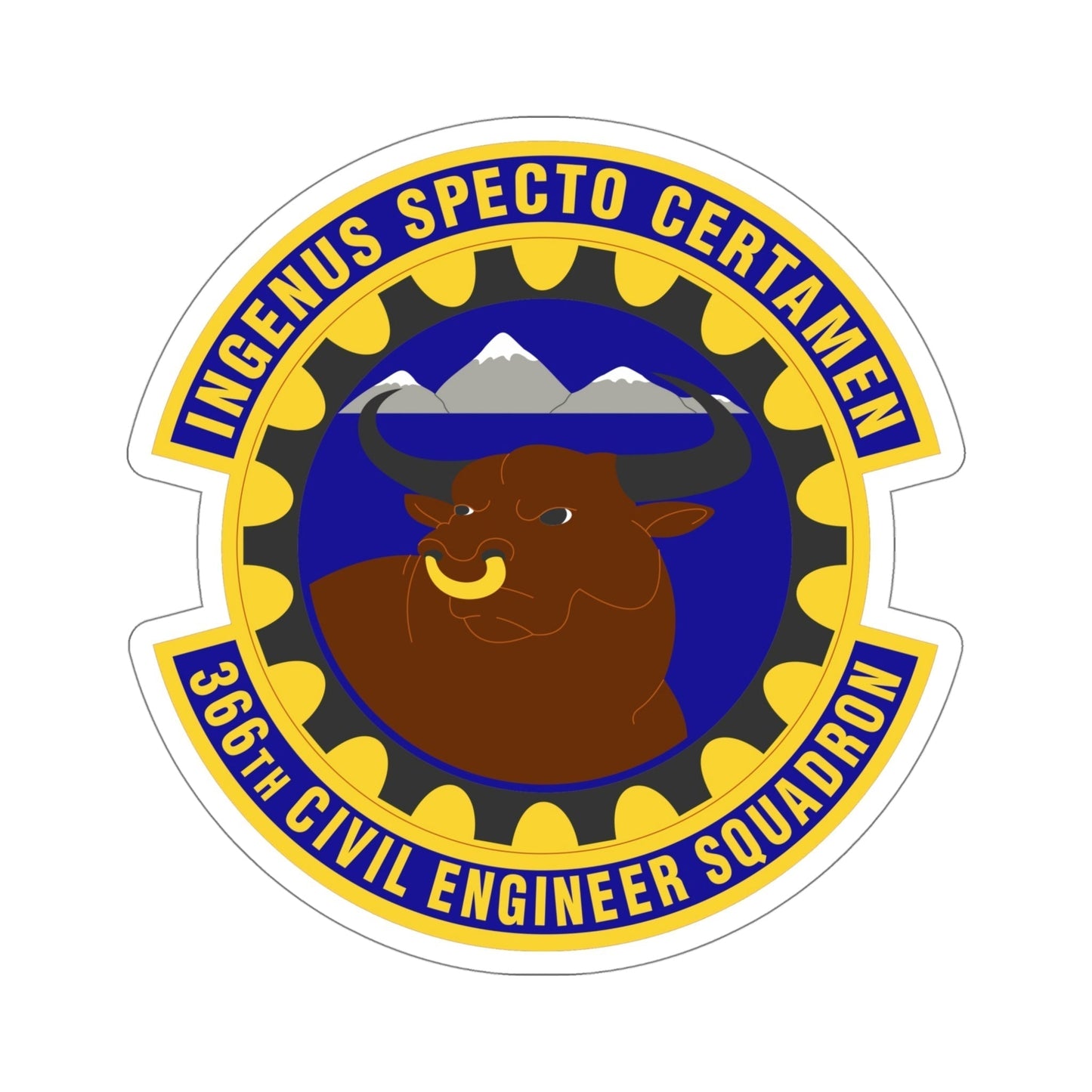 366 Civil Engineer Squadron ACC (U.S. Air Force) STICKER Vinyl Die-Cut Decal-5 Inch-The Sticker Space