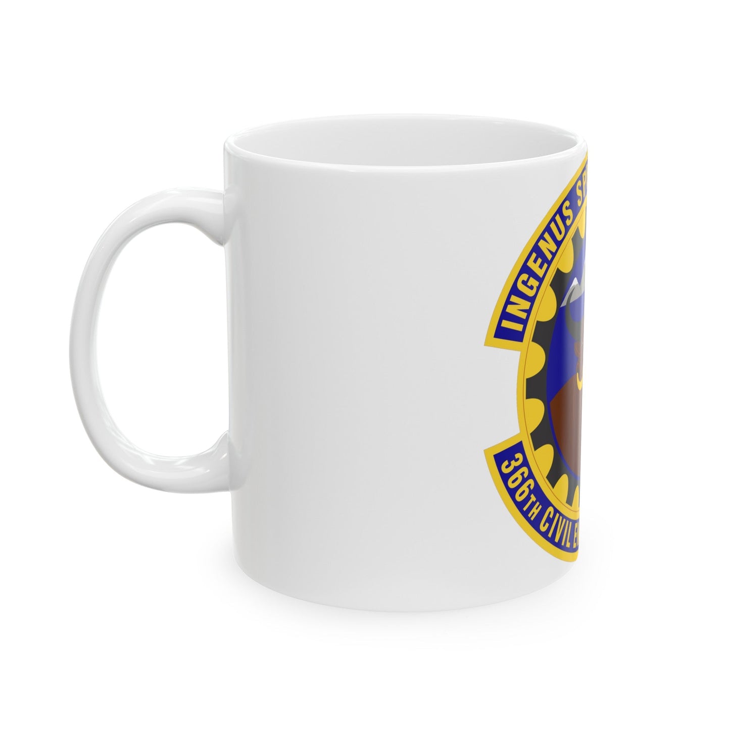 366 Civil Engineer Squadron ACC (U.S. Air Force) White Coffee Mug-The Sticker Space