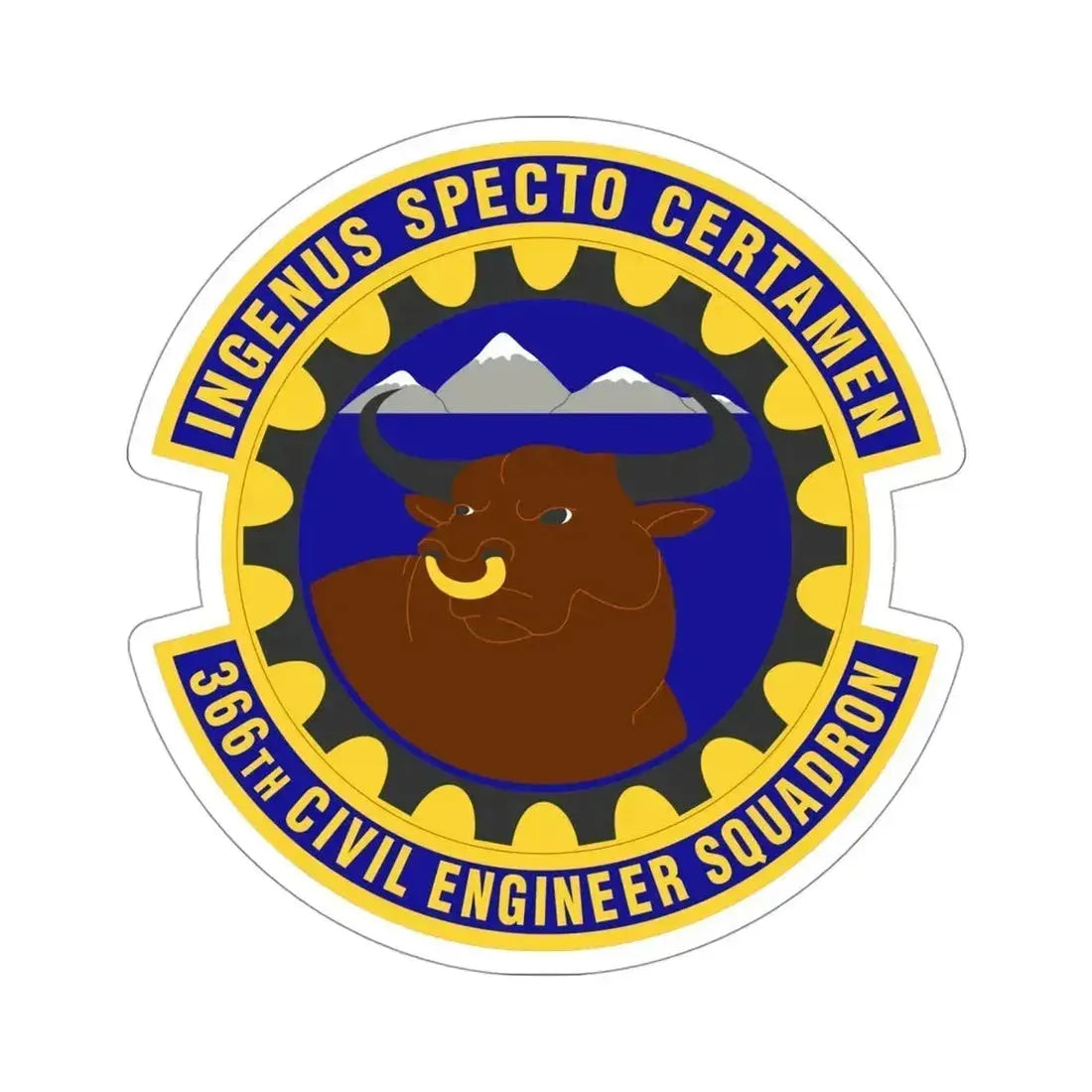 366 Civil Engineer Squadron ACC (U.S. Air Force) STICKER Vinyl Die-Cut Decal 4 Inch - The Sticker Space