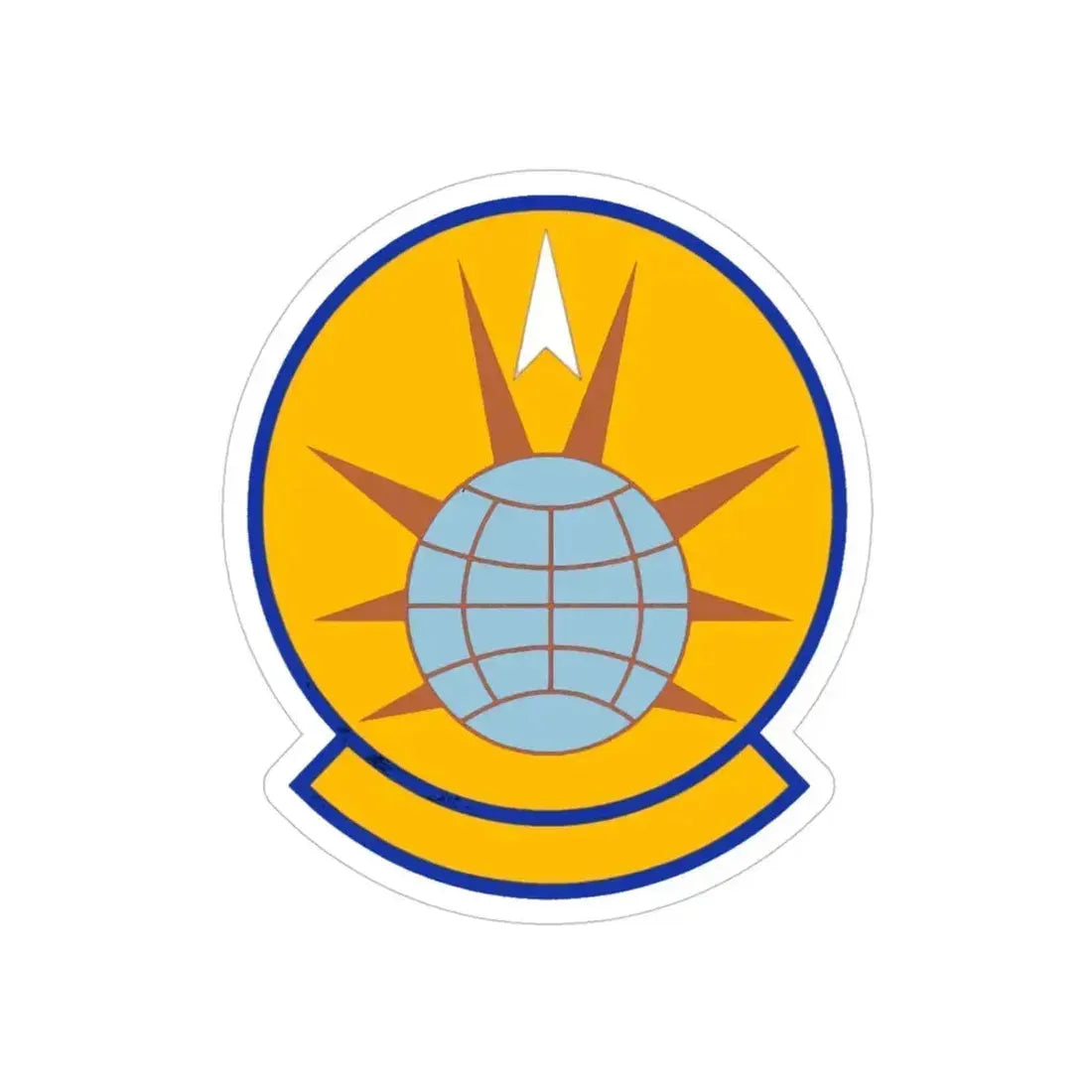 366 Force Support Squadron ACC (U.S. Air Force) REVERSE PRINT Transparent Die-Cut STICKER 4 Inch Die-Cut Transparent - The Sticker Space