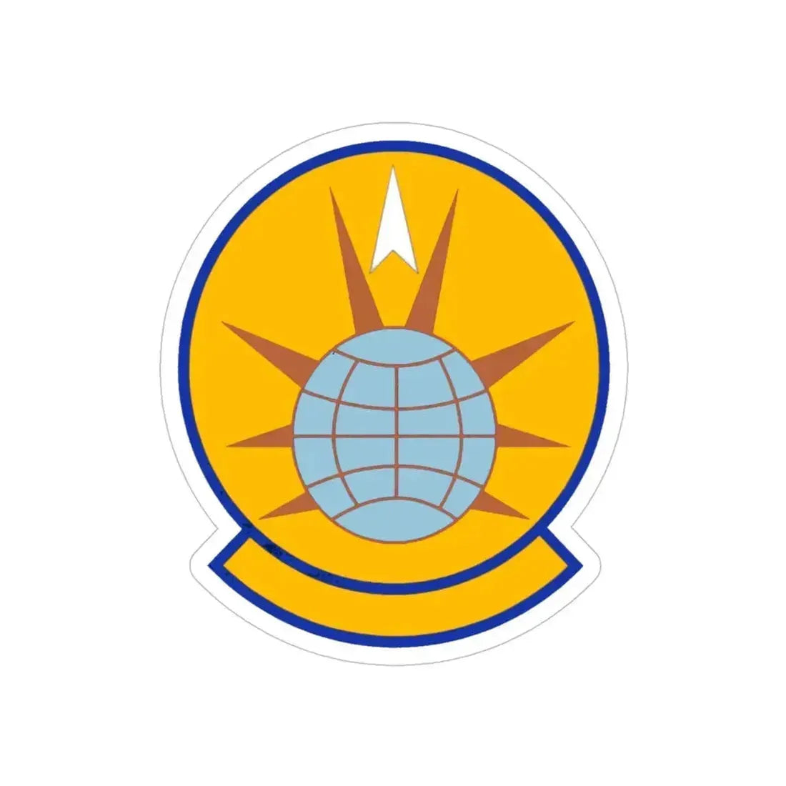 366 Force Support Squadron ACC (U.S. Air Force) REVERSE PRINT Transparent Die-Cut STICKER 5 Inch Die-Cut Transparent - The Sticker Space