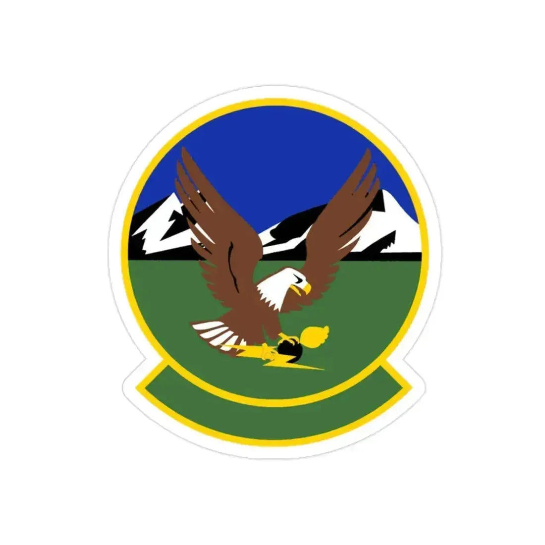 366 Maintenance Squadron ACC (U.S. Air Force) REVERSE PRINT Transparent Die-Cut STICKER 2 Inch Die-Cut Transparent - The Sticker Space