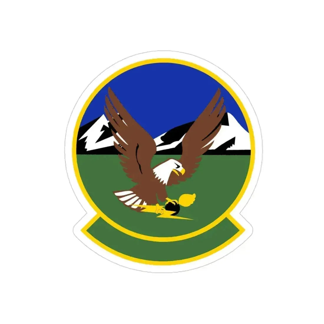 366 Maintenance Squadron ACC (U.S. Air Force) REVERSE PRINT Transparent Die-Cut STICKER 3 Inch Die-Cut Transparent - The Sticker Space