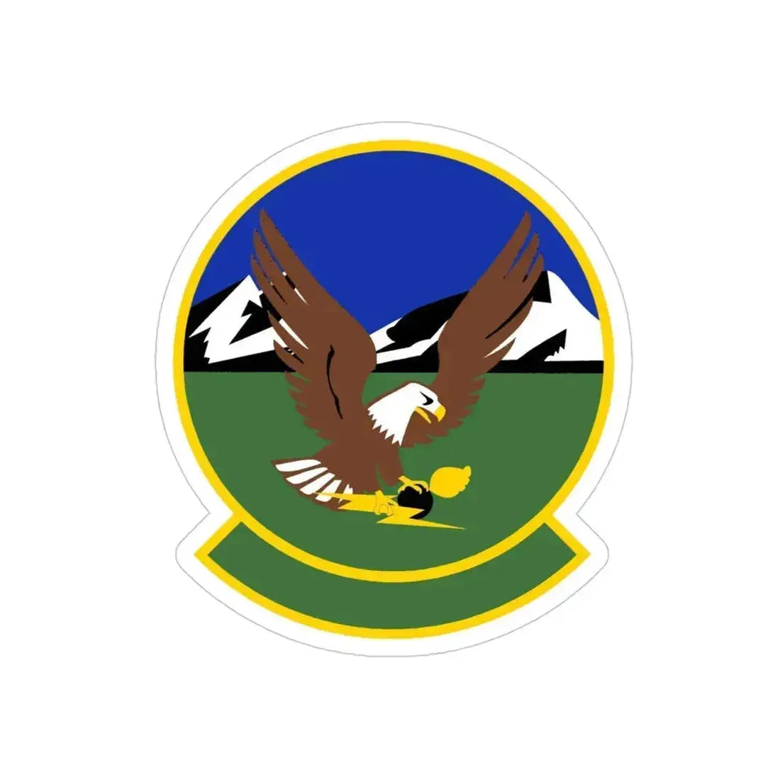 366 Maintenance Squadron ACC (U.S. Air Force) REVERSE PRINT Transparent Die-Cut STICKER 4 Inch Die-Cut Transparent - The Sticker Space