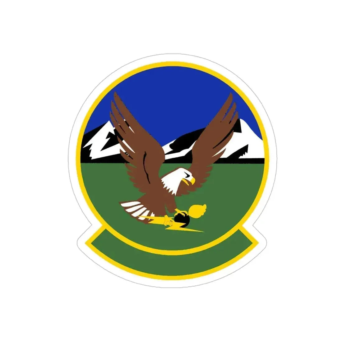 366 Maintenance Squadron ACC (U.S. Air Force) REVERSE PRINT Transparent Die-Cut STICKER - The Sticker Space