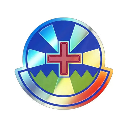 366 Operational Medical Readiness Squadron ACC (U.S. Air Force) Holographic STICKER Die-Cut Vinyl Decal 4 Inch Holographic - The Sticker Space