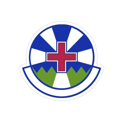 366 Operational Medical Readiness Squadron ACC (U.S. Air Force) REVERSE PRINT Transparent Die-Cut STICKER 4 Inch Die-Cut Transparent - The Sticker Space