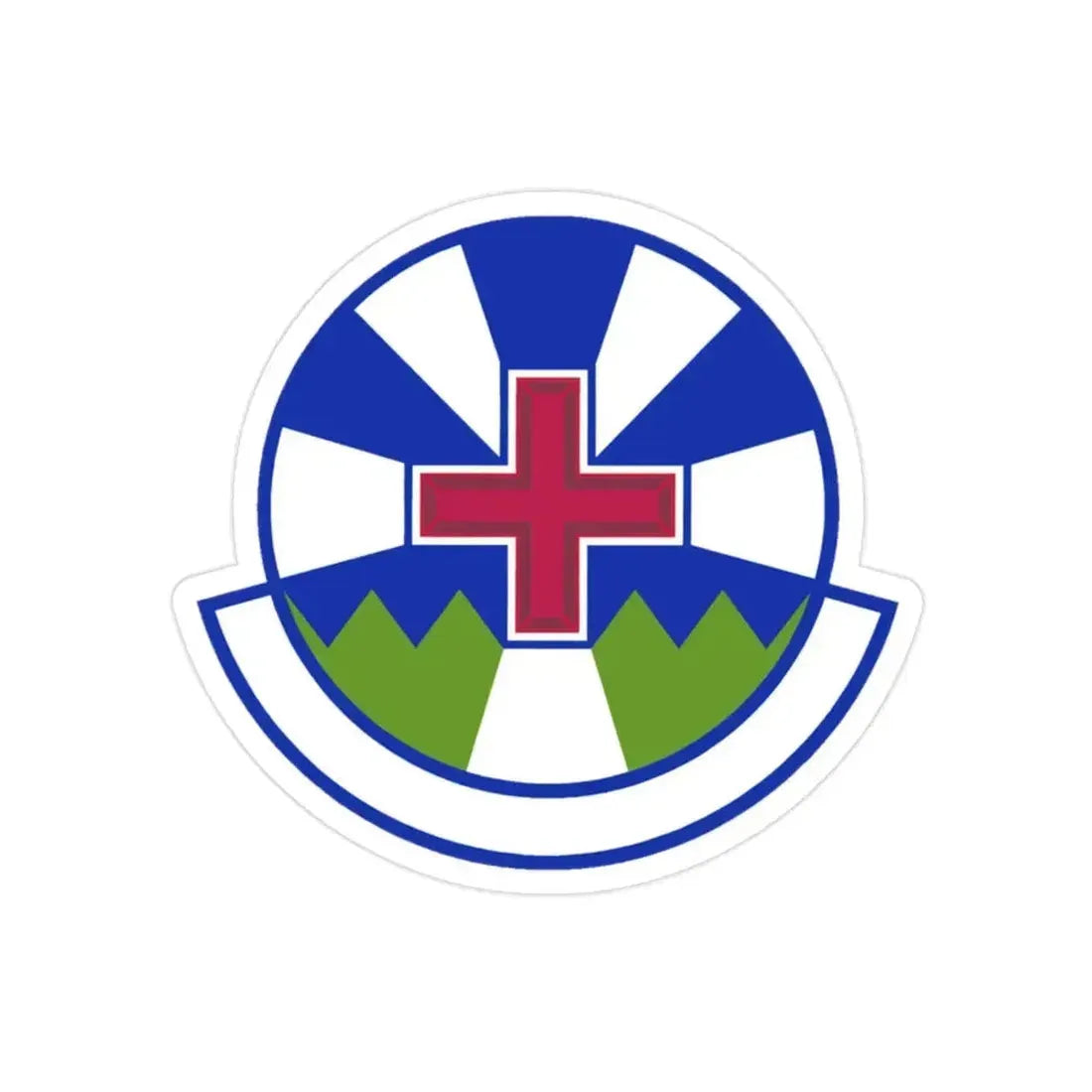 366 Operational Medical Readiness Squadron ACC (U.S. Air Force) REVERSE PRINT Transparent Die-Cut STICKER - The Sticker Space