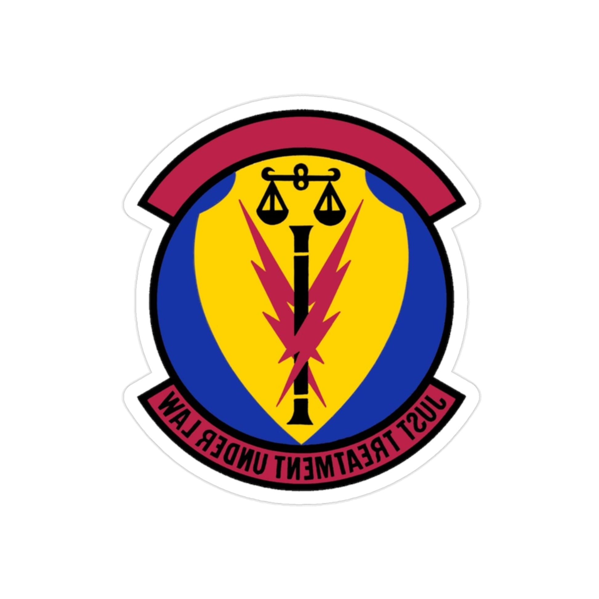 366 Security Forces Squadron ACC (U.S. Air Force) REVERSE PRINT Transparent STICKER-2 Inch-The Sticker Space