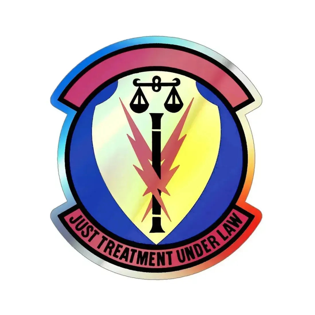 366 Security Forces Squadron ACC (U.S. Air Force) Holographic STICKER Die-Cut Vinyl Decal 4 Inch Holographic - The Sticker Space